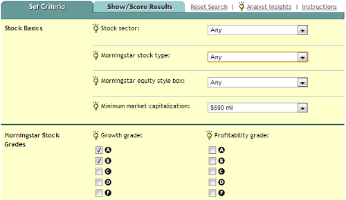 stock screener app free