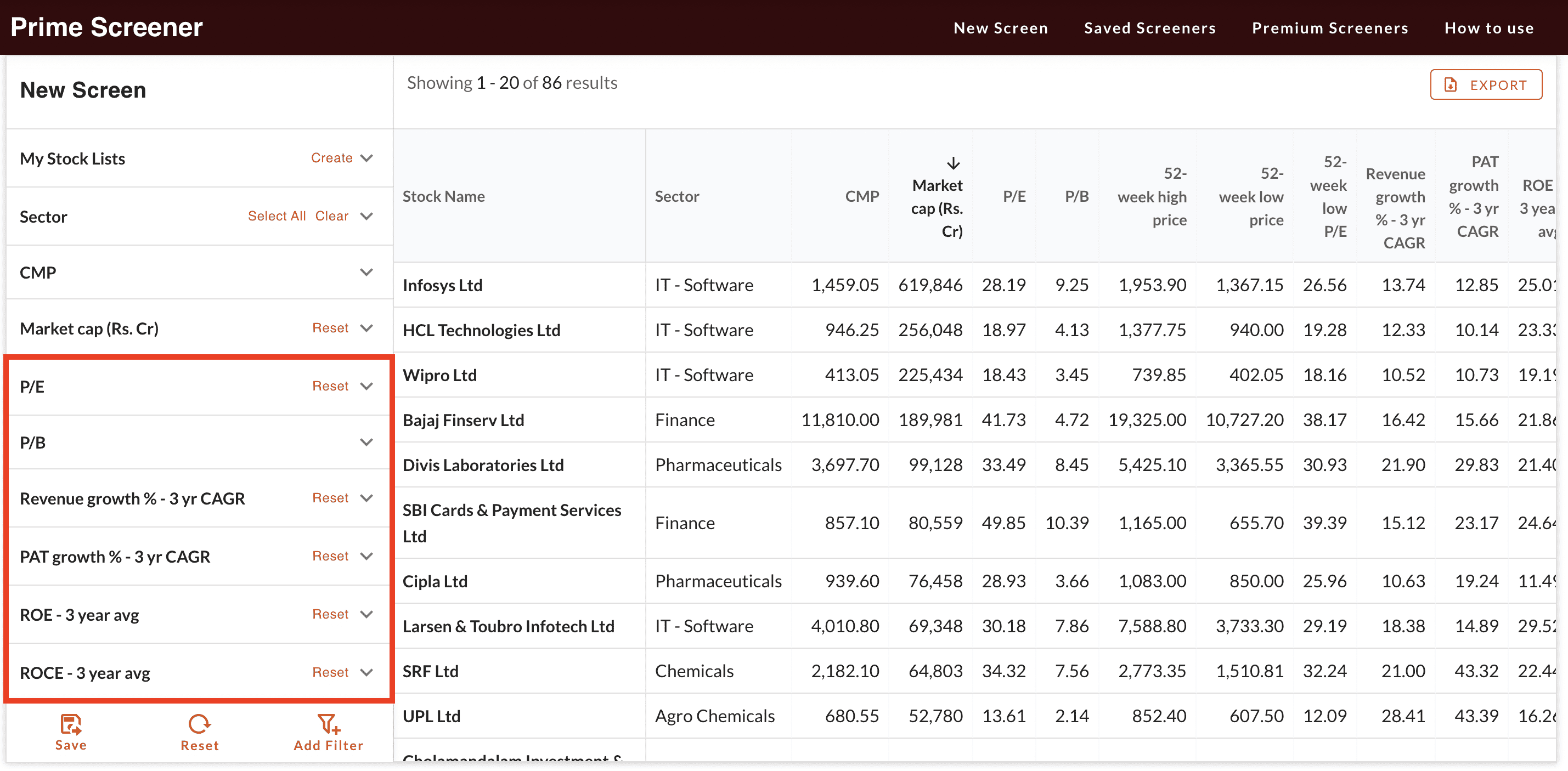 stock screener eps growth