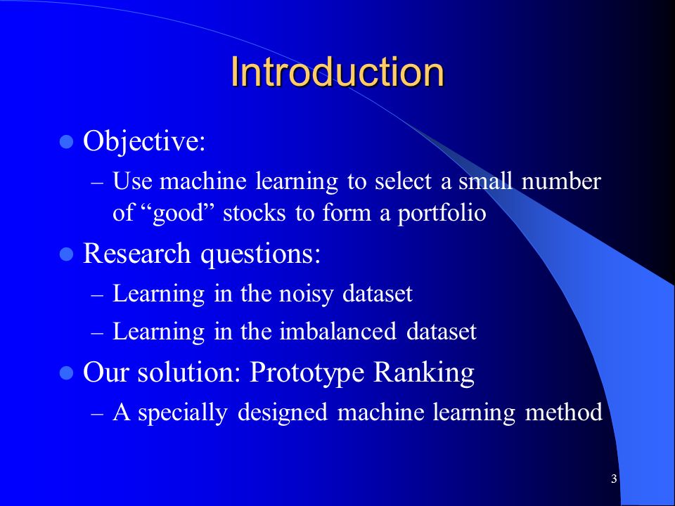 stock picking machine learning