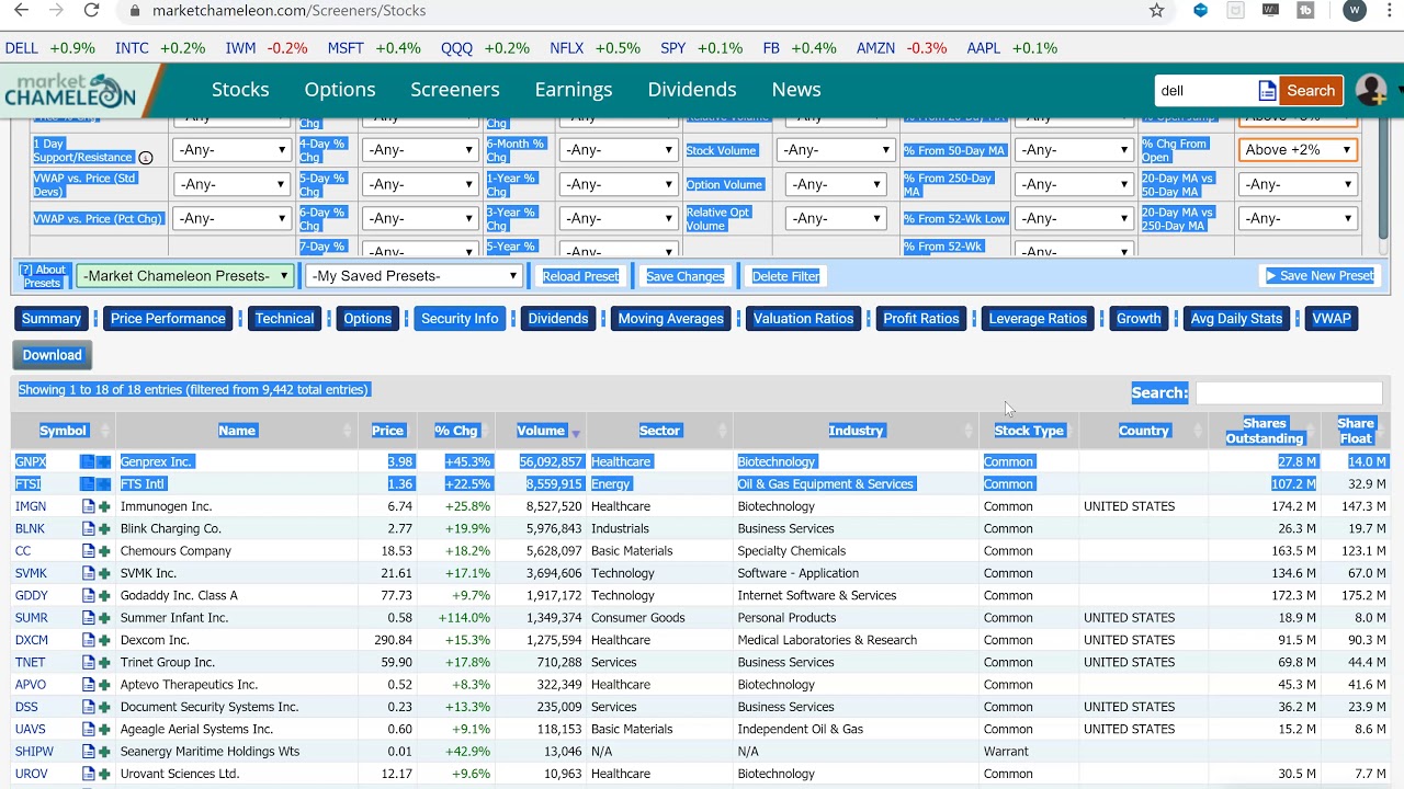 stock screener korea